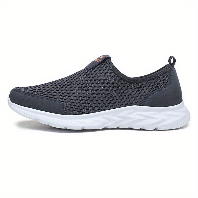 mens casual breathable lightweight mesh slip on walking shoes casual outdoor anti skid sneakers driving shoes details 9