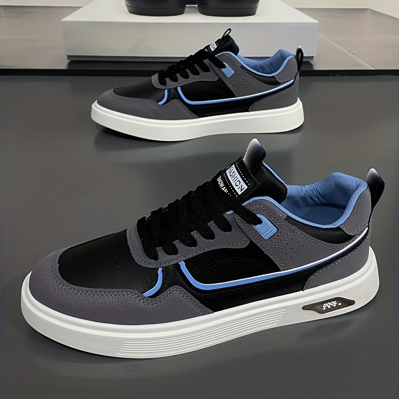 mens skate shoes with good grip lace up sneakers mens footwear details 10