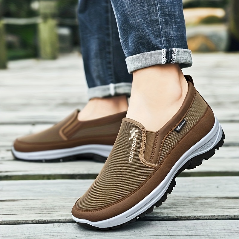 mens slip on sneakers loafers athletic shoes comfortable and breathable walking shoes details 8