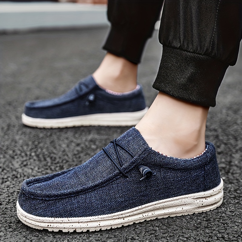 mens loafer shoes with decorative shoelaces comfy non slip slip on breathable shoes sneakers spring and summer details 2