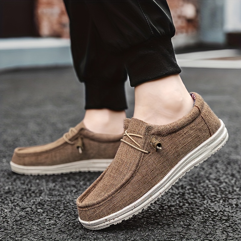 mens loafer shoes with decorative shoelaces comfy non slip slip on breathable shoes sneakers spring and summer details 6