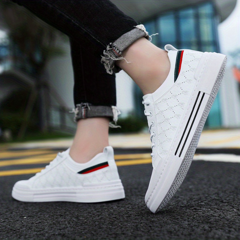 mens trendy solid skate shoes comfy non slip casual sneakers for mens outdoor activities details 17