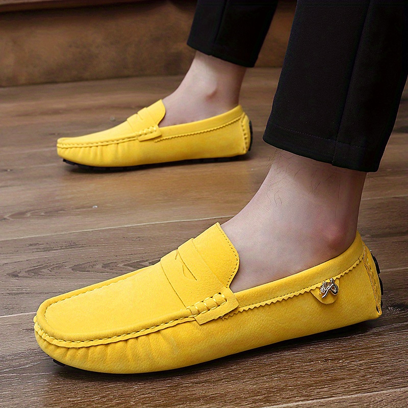 mens moccasins penny loafer shoes driving shoes comfy non slip slip on shoes mens footwear all seasons details 33