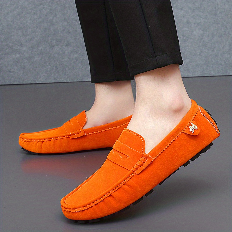 mens moccasins penny loafer shoes driving shoes comfy non slip slip on shoes mens footwear all seasons details 39