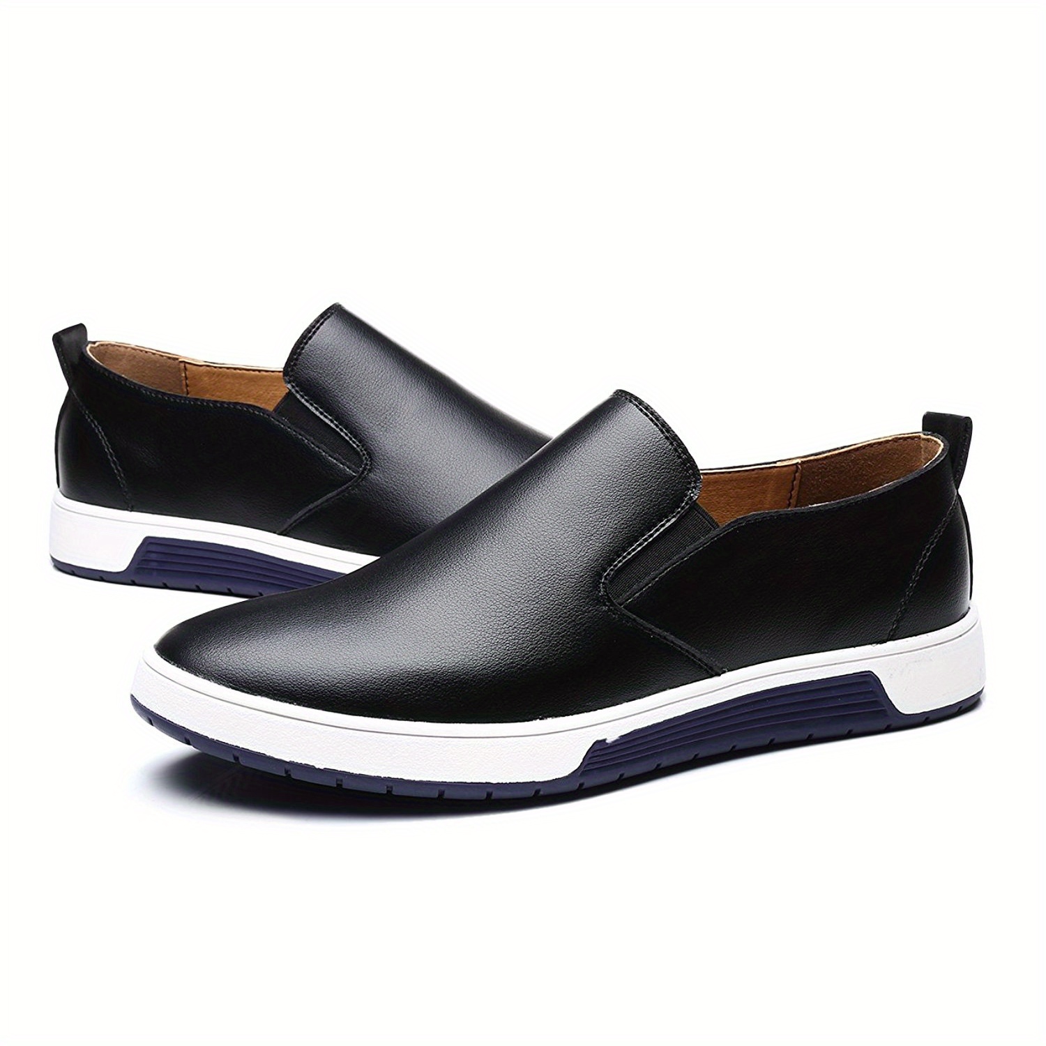 mens comfortable slip on smart casual shoes minimalist flat loafers fathers day gifts details 0