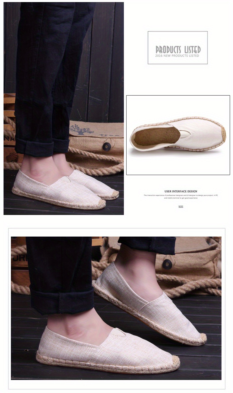 espadrilles loafer shoes, mens espadrilles loafer shoes casual slip on shoes comfortable walking shoes details 0